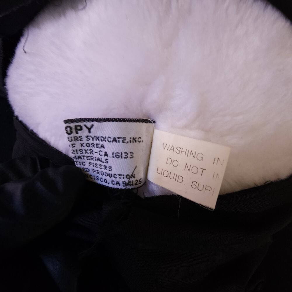 Vintage Snoopy Peanuts Plush Toy 1968 20” Tall W/Tuxedo Black Tux White Dog - Picture 15 of 16
